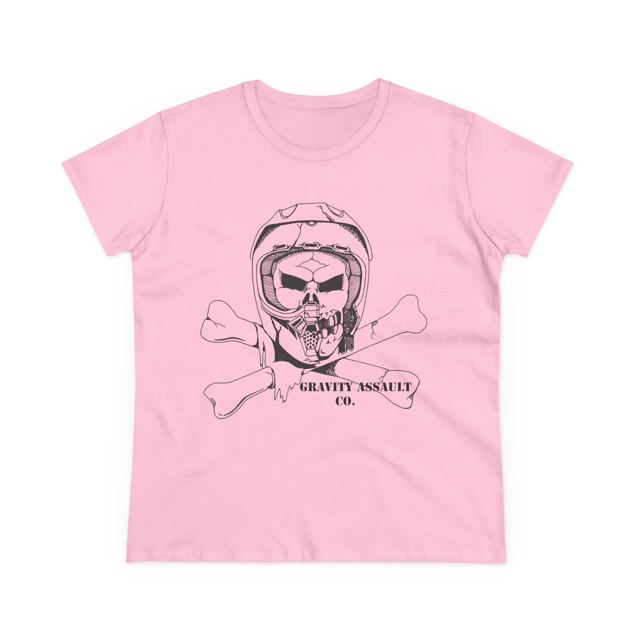Skull ...3 colors...(Women's Midweight Cotton Tee)