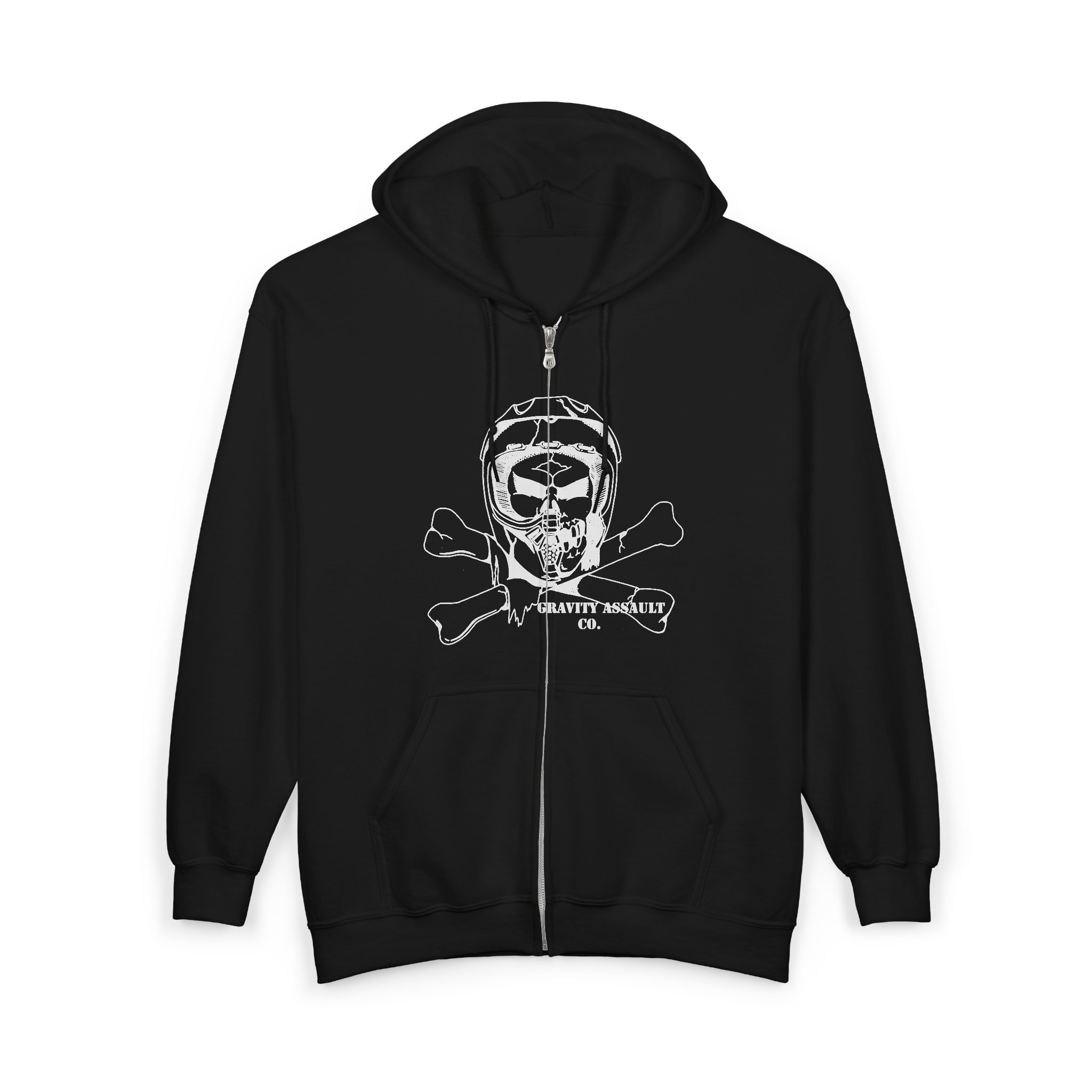 Skull (Unisex Heavy Blendâ„¢ Full Zip Hooded Sweatshirt)