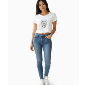 Skull Women's Crop Tee