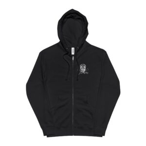 skull-W (Unisex Fleece Zip Up Hoodie)